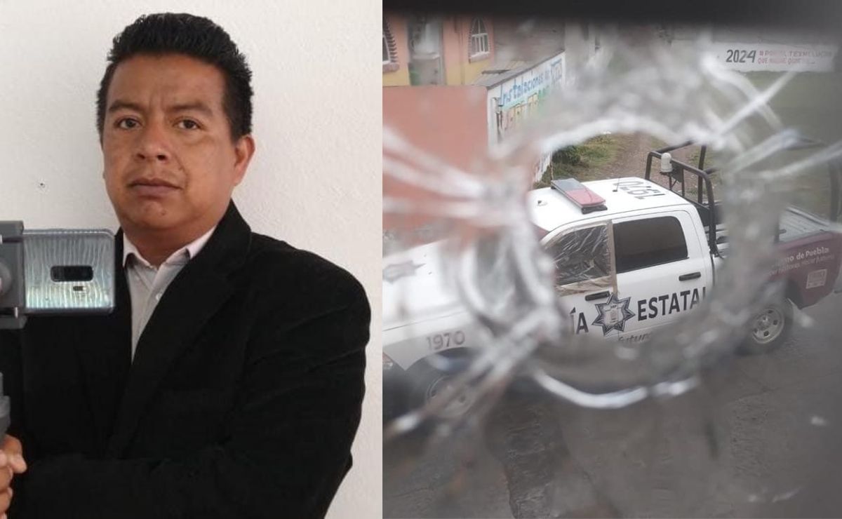 El periodista Pedro Alonso Benítez compartió fotografías de los impactos de bala que resultaron del ataque armado del que fue víctima en Texmelucan | Foto: Facebook Pedro Alonso Benítez