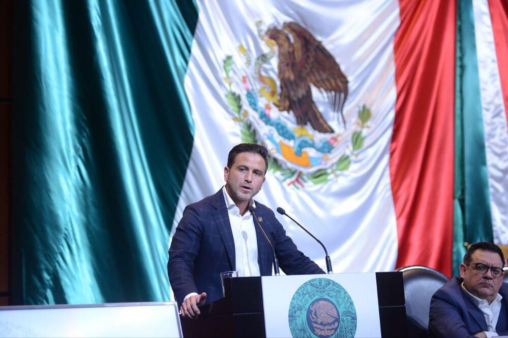 El diputado federal Tony Gali López en la sesión de la Comisión de Economía | Foto: Especial