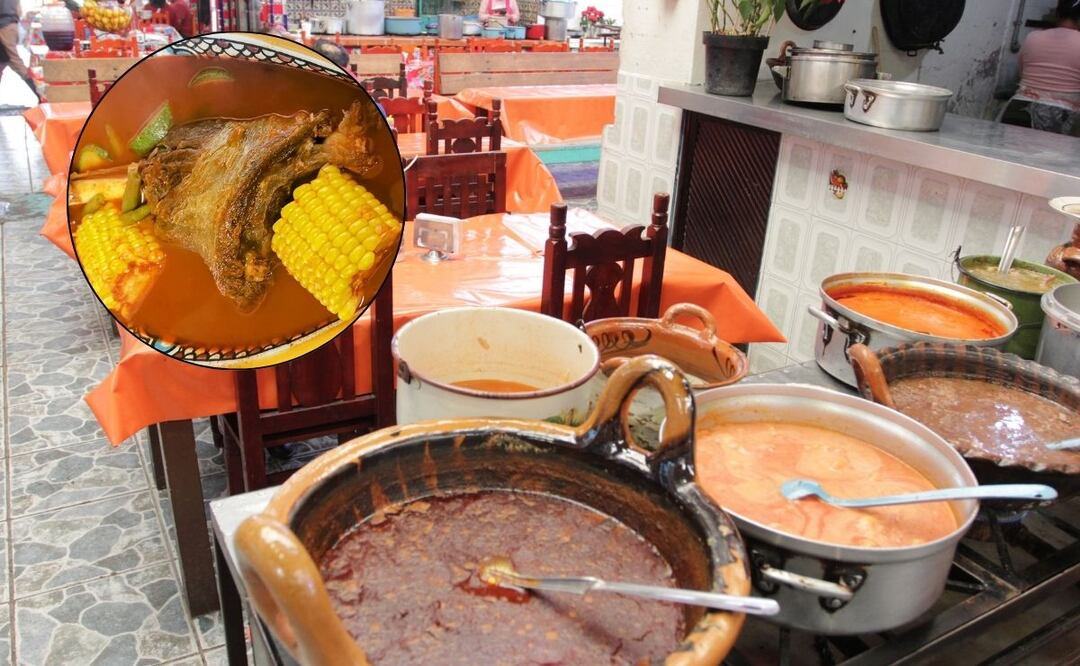 El mole de zancarrón es un platillo único en la gastronomía poblana | Foto: EsImagen / La cueva del oso