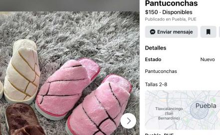 Emprendedoras poblanas venden "pantuconchas" en Facebook