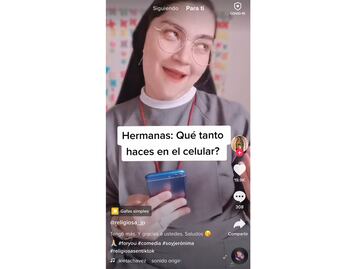 Arrasa monja poblana en TikTok 
