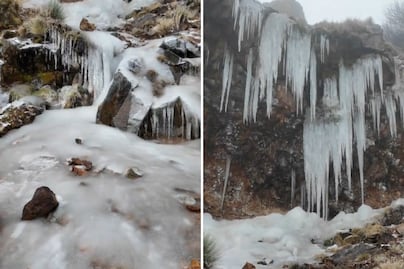 Así puedes llegar a las espectaculares cascadas de hielo desde CDMX y Puebla