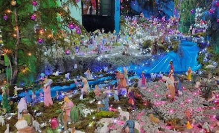 Nacimiento monumental maravilla a visitantes en el Pueblo Mágico de Atlixco