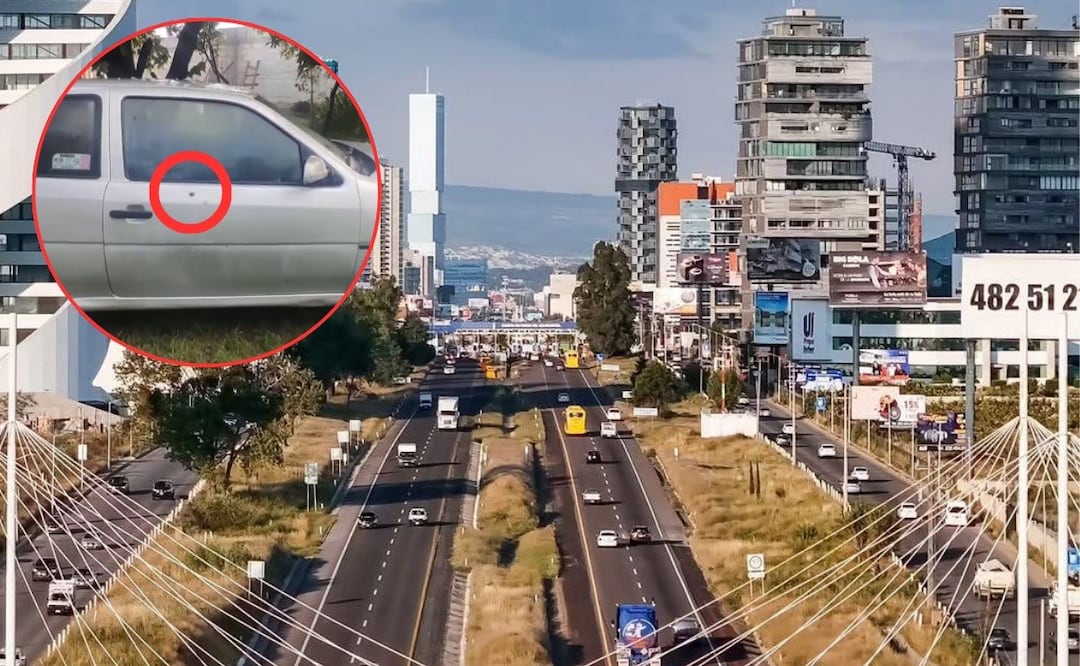 Automovilista aseguró que alcanzó a observar el lugar donde presuntamente se ocultó el responsable tras el disparo | Foto: RRSS/Captura de video