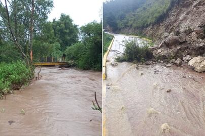 Lluvias en Puebla provocan afectaciones en Chignahuapan y Vicente Guerrero
