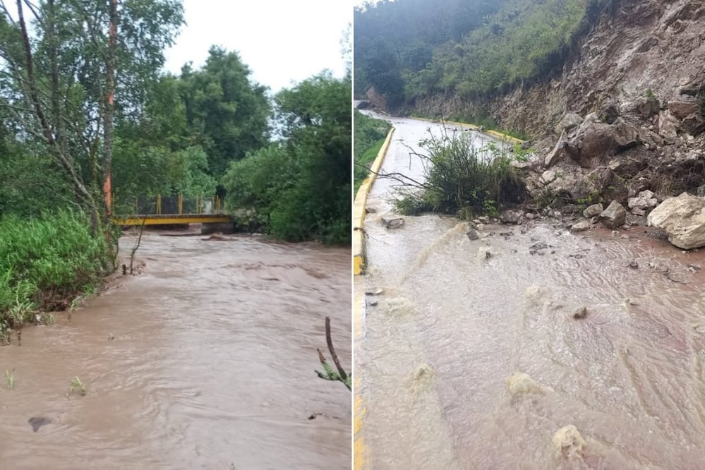Las lluvias en Puebla mantienen en alerta a comunidades de la Sierra Norte y la Mixteca | Foto: FB Gobierno de Chignahuapan / Protección Civil Puebla