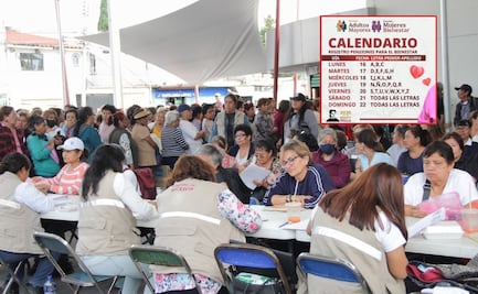 Calendario de registro de la Pensión Bienestar para Adultos Mayores y Mujeres de 60 a 64 años