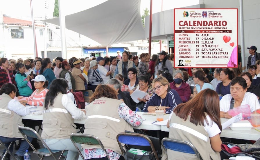 Calendario de registro de la Pensión Bienestar para Adultos Mayores y Mujeres de 60 a 64 años