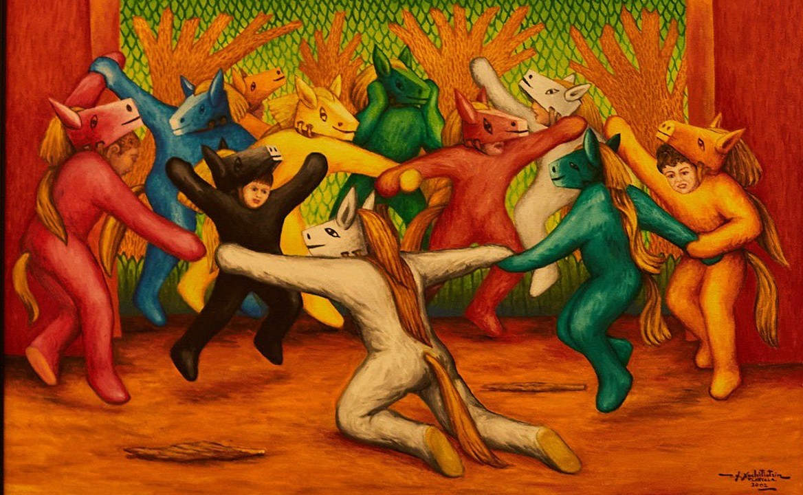 Los Pinos exhibe la obra de Xochitiotzin, 'el último muralista mexicano'