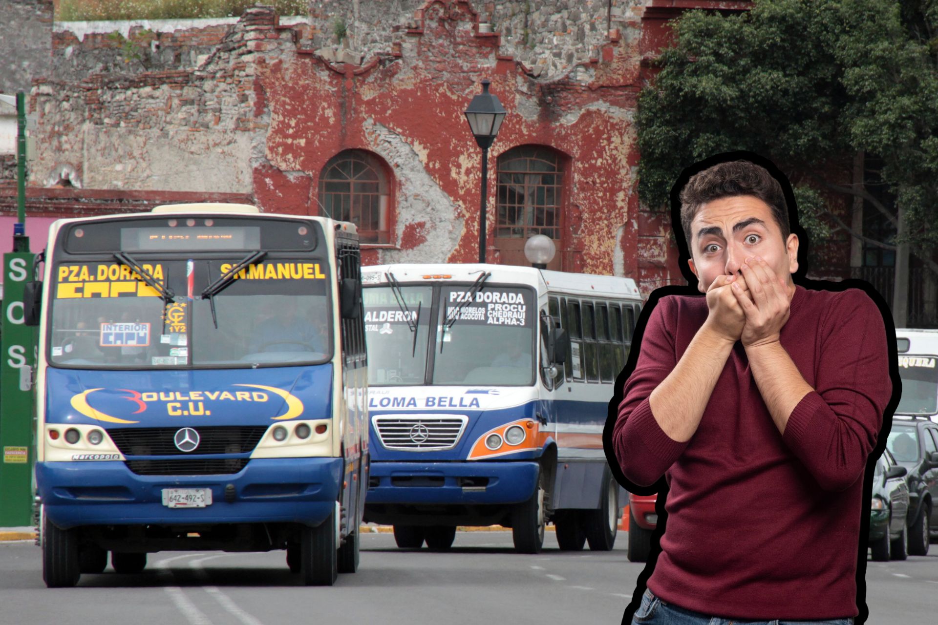Pasajeros comparten sus historias de terror en el transporte público de Puebla