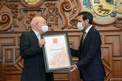 Reconocen universidades al Auditor Superior de la Federación