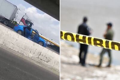 Recuperan auto robado tras persecución en la autopista México-Puebla; hay dos detenidos