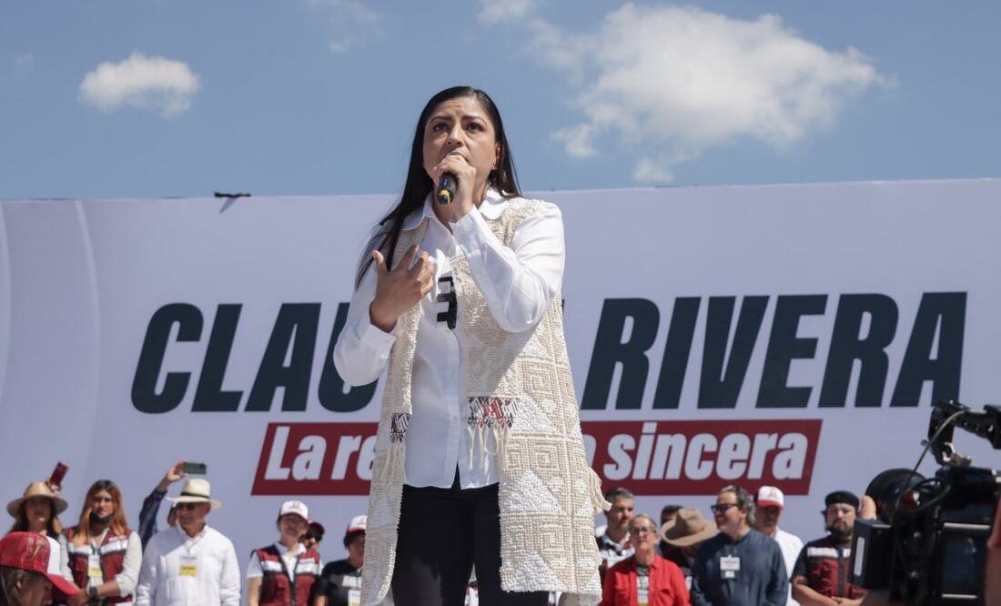 Claudia Rivera Vivanco reitera llamado a la unidad de Morena | Foto: Agencia Es Imagen para El Universal Puebla