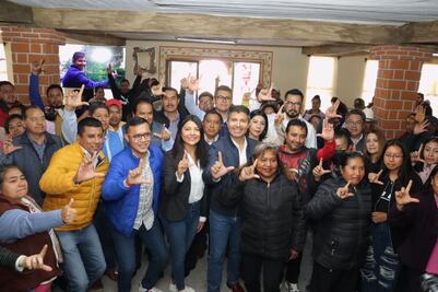 Lalo Rivera se reúne con panistas en Tecali y Tepexi de Rodríguez