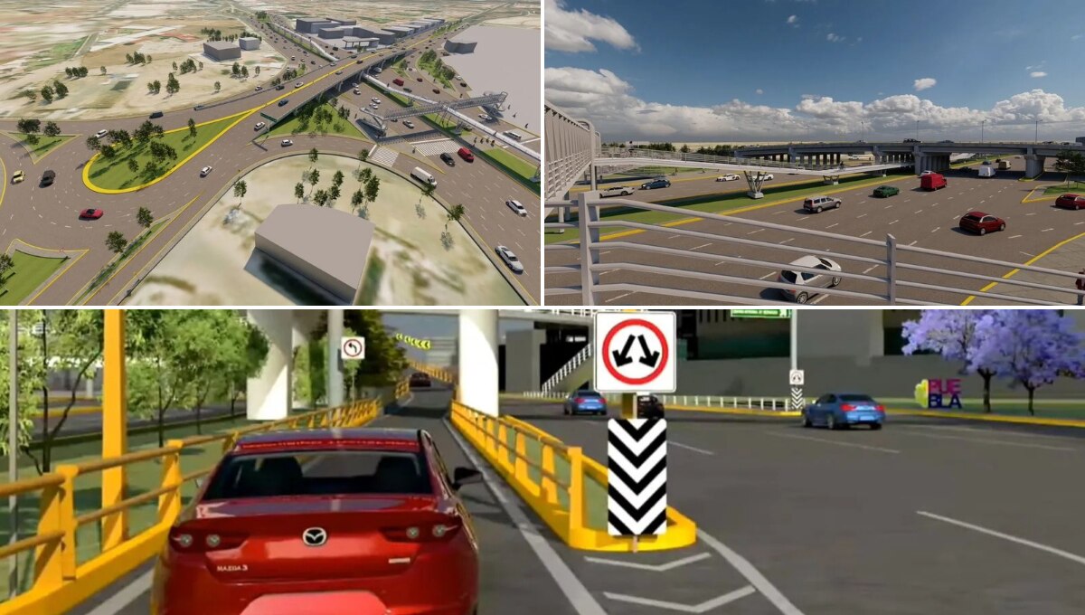 Se construyen Pasos Elevados en Vía Atlixcáyotl I Foto: Gobierno de Puebla