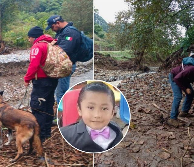 Continúa la búsqueda de Liam Tadeo, el niño que fue arrastrado por las inundaciones en Huauchinango