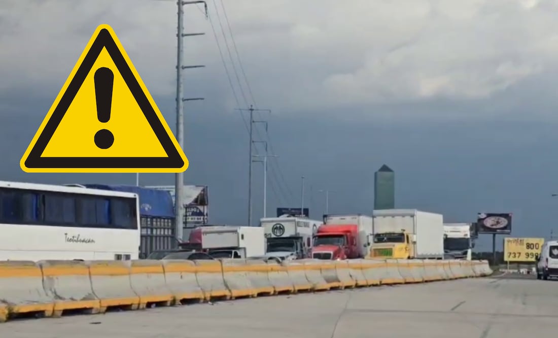 Por obras, hay tráfico pesado en la autopista México-Puebla | Foto: Canva / EsImagen