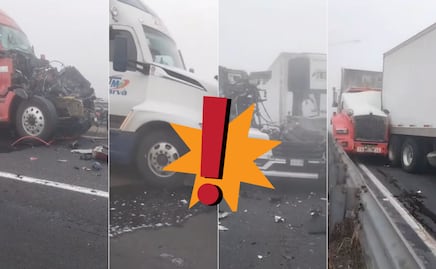 Carambola entre tráileres mantiene cerrada la autopista Puebla-Orizaba