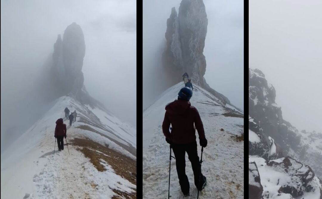 El Iztaccíhuatl tiene distintas alturas que se identifican con las partes del cuerpo | Foto: Facebook El Pistolero