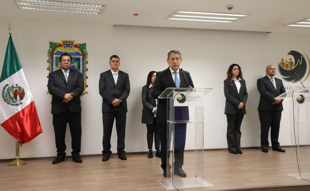 En la rueda de prensa semanal, la FGE de Puebla informó sobre los avances en investigaciones | Foto: Agencia Es Imagen para El Universal Puebla