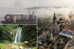 Descubre el Pueblo Mágico más bonito de Puebla cubierto de neblina y con calles convertidas en cascadas