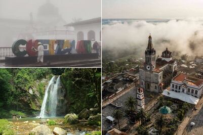 Descubre el Pueblo Mágico más bonito de Puebla cubierto de neblina y con calles convertidas en cascadas