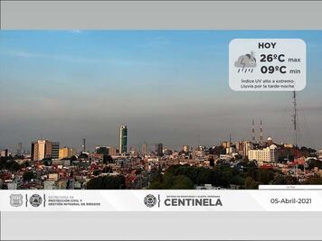 Pronóstico del clima para Puebla, 5 de abril 2021