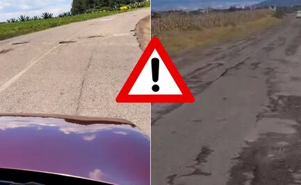 Carretera abandonada provoca indignación en Chignahuapan; habitantes exhiben daños en videos