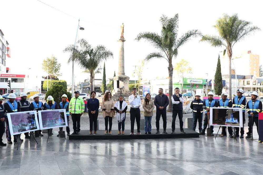 Este lunes iniciaron los trabajos de rehabilitación de la avenida Juárez | Foto: Ayuntamiento de Puebla