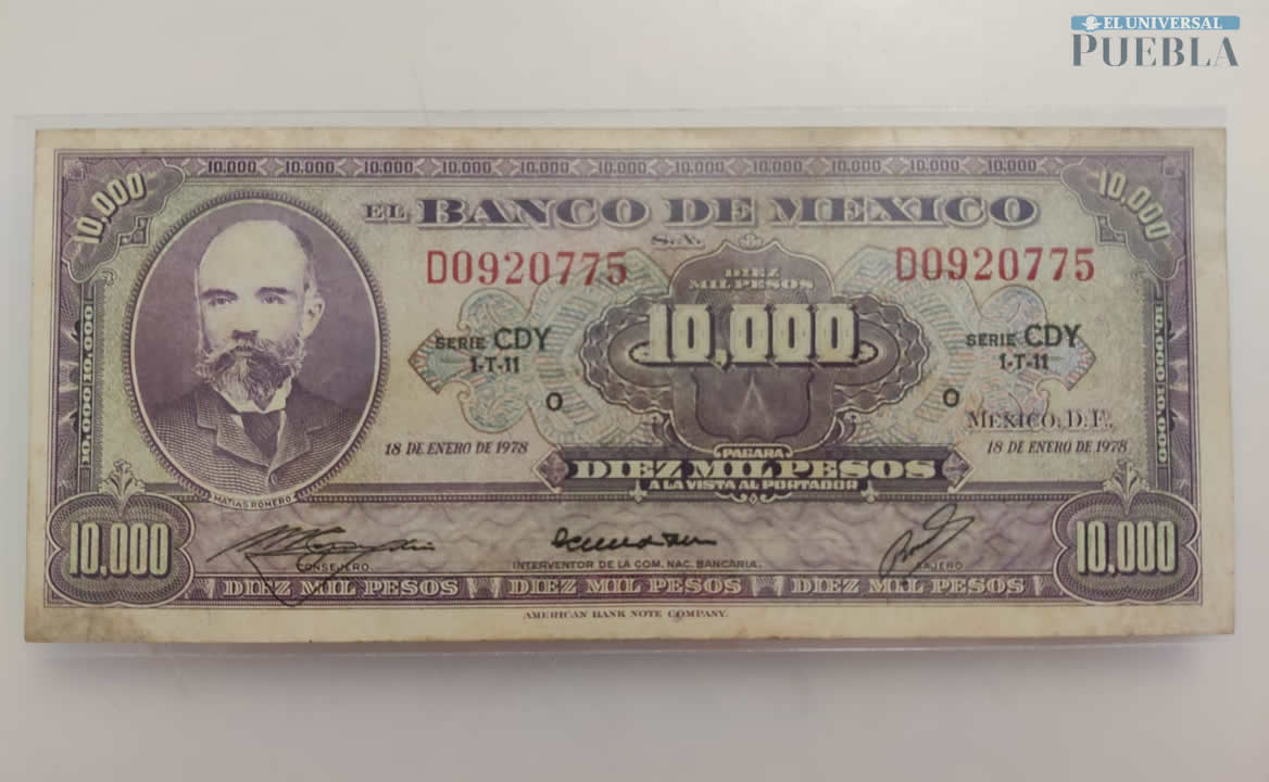 Cuánto valen hoy los 10,000 pesos de Matías Romero, el billete más cotizado de México