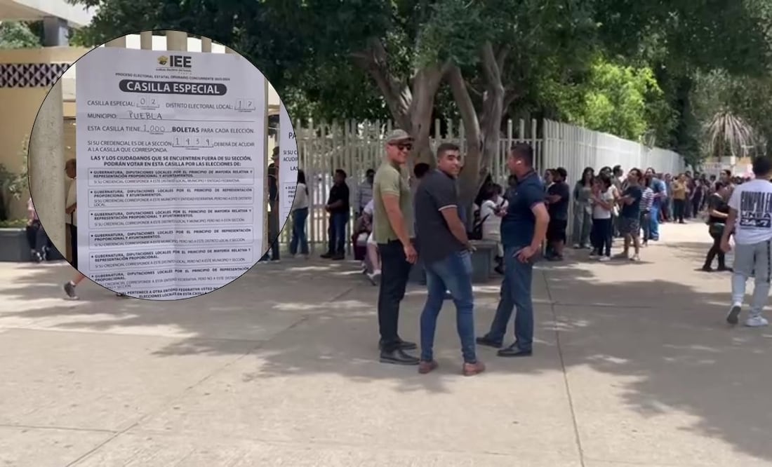 Se reportan largas filas de electores en la casilla especial del CENHCH| Foto: Angeles Bretón