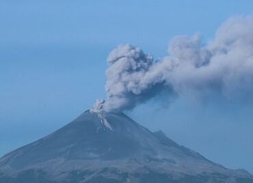 Volcán Popocatépetl registra exhalación y nube de ceniza este 21 de diciembre