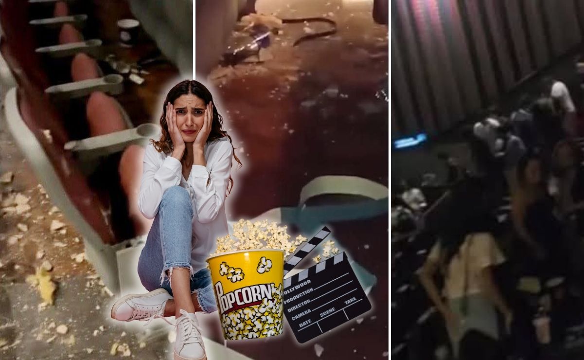 VIDEO Fueron a ver Destino Final y se les cayó el techo del cine