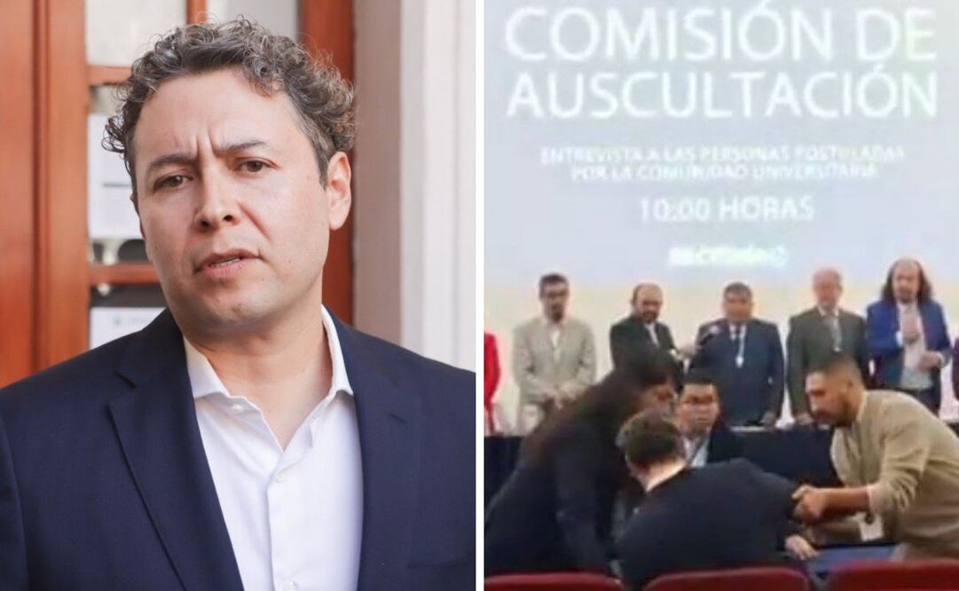 Rodolfo Zepeda Memije se desmayó al ser rechazado como candidato a la rectoría de la BUAP | Foto: EsImagen/Video