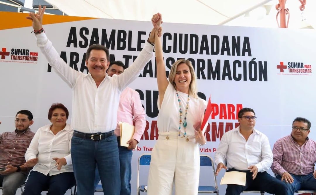 Nacho Mier Velazco pidió en un evento en Juan C. Bonilla asumir un compromiso con la Cuarta Transformación | Foto: Especial