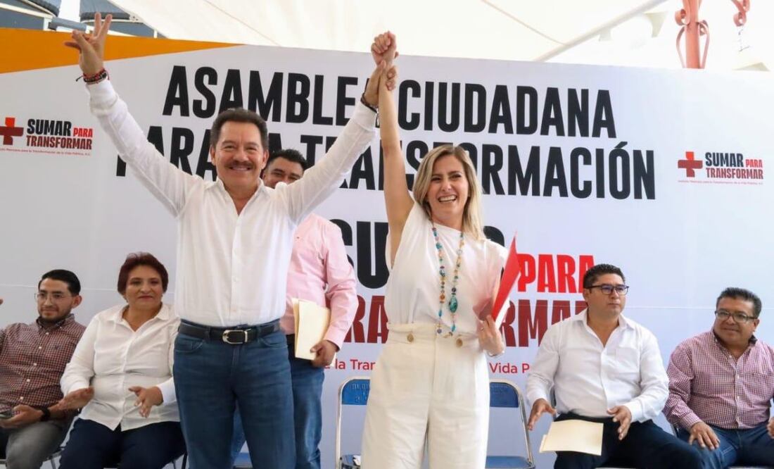Nacho Mier Velazco pidió en un evento en Juan C. Bonilla asumir un compromiso con la Cuarta Transformación | Foto: Especial