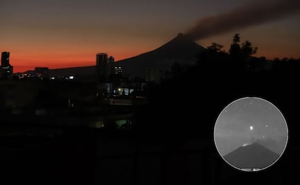 VIDEO Captan extraño objeto luminoso al salir del volcán Popocatépetl
