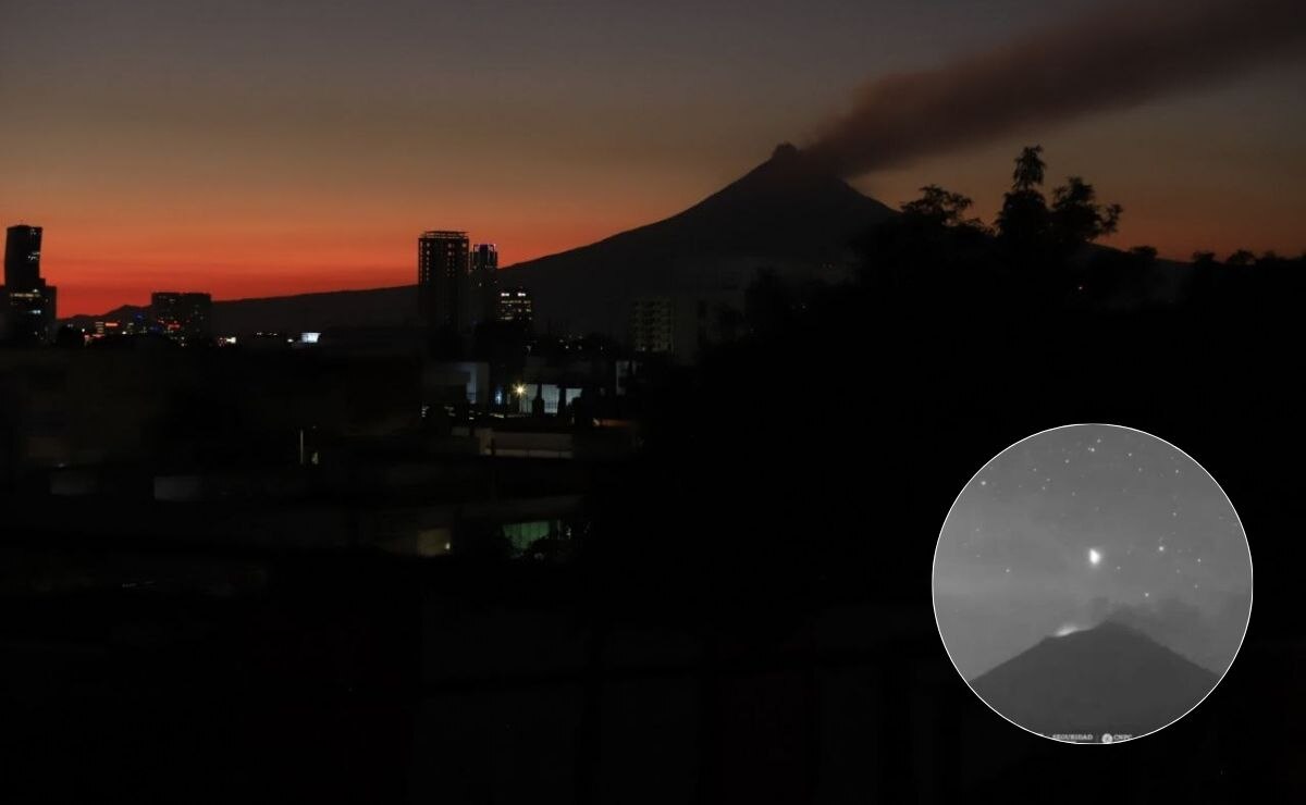 El volcán Popocatépetl nuevamente volvió a sorprender | Foto: EsImagen