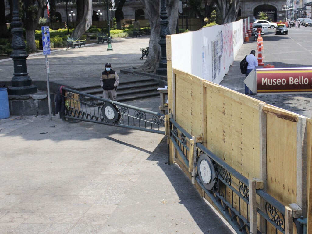 Obras en el centro de Puebla se clausuraron por violar la ley, aseguró gobierno estatal