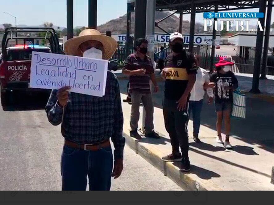 Manifestación en Puebla evita tránsito en zona de Valsequillo, Puebla