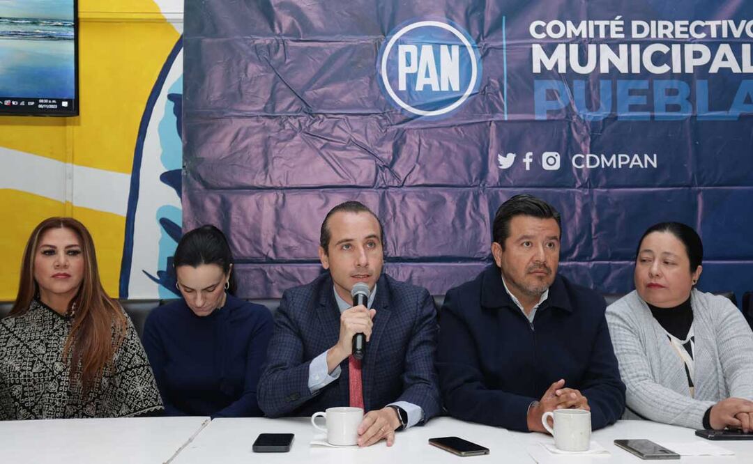 Diputados federales del PAN dieron conferencia de prensa este lunes | Agencia Es Imagen para El Universal Puebla