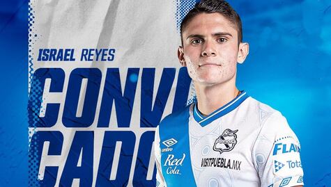 Israel Reyes del Club Puebla es convocado a la Selección mayor