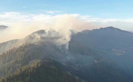 Brigadistas y voluntarios continúan combatiendo incendio forestal en Zacatlán