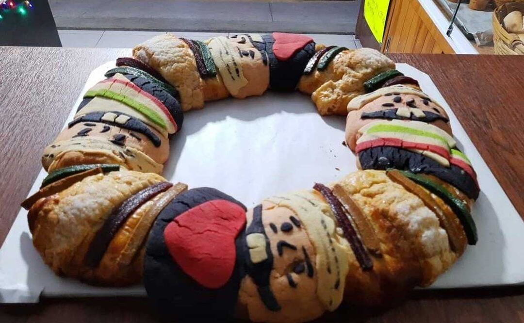 La panadería La Herencia JD vende la Pejerosca o Amlorosca de Reyes para este 6 de enero | Foto: Facebook La Herencia JD