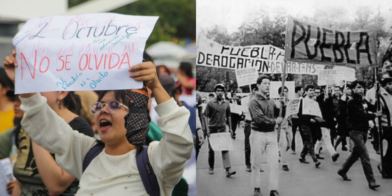 El movimiento estudiantil de 1968 plasmado en el libro "El 68 en Puebla y su Universidad", editado por la BUAP / Foto EsImagen / BUAP