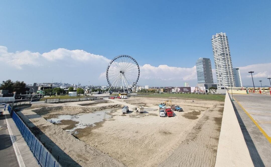 Grupo JV compartió en redes sociales los avances de la construcción de la Torre Andeza, el que será el rascacielos más imponente de Puebla | Foto: Especial