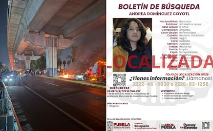 Bloquean autopista México-Puebla por desaparición de Andrea Domínguez; ya está en su casa