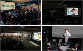 Arranca Agustín Tenocelotl el programa "Cine en tu calle" en Ocoyucan 