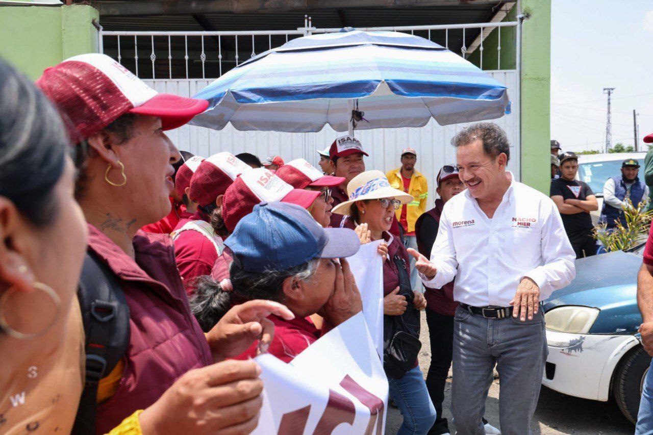 Ignacio Mier recorre Esperanza  y llama a votar por Morena