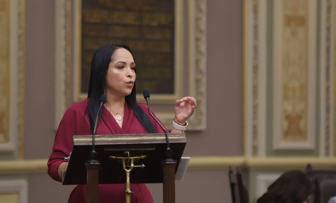 La secretaria de Bienestar, Lizbeth Sánchez, se postulará como aspirante a la gubernatura de Puebla | Foto: Agencia Es Imagen para El Universal Puebla